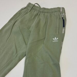 Adidas Olive Joggers with Logo